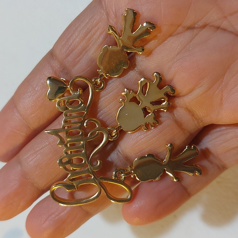 DANECRAFT Vintage Spellout Grandma With Dangling Grandkids Charms Brooch Pin - Picture 6 of 6